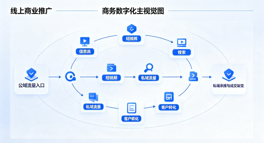 灌云县线上商业推广怎么做？全域流量闭环搭建与低成本转化实战指南